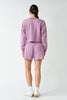 Boardwalk Stripe Crewneck Set | Mulberry