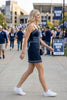Lace Trimmed Day-to-Night Mini Dress | Light Blue