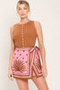 Printed Skort | Mauve