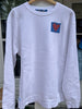 Custom One-of-a-Hind letter Galveston Patchwork Sweatshirt | White
