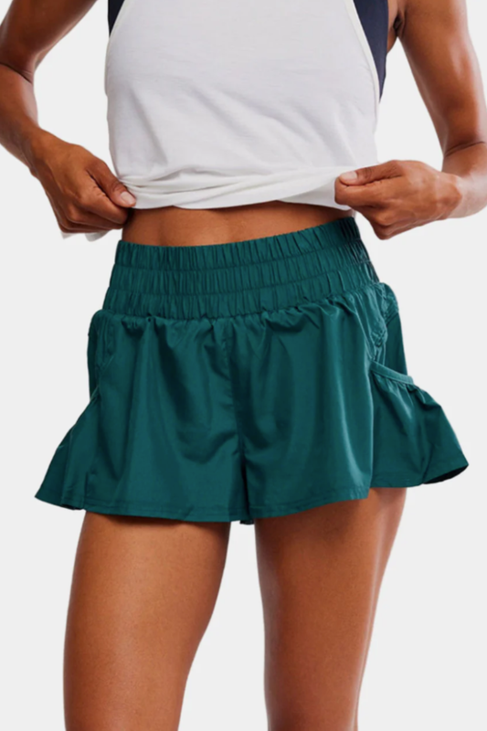 Get Your Flirt On Shorts | Evergreen