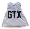 GTX Crop Tank | White with purple Letters