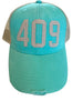 409 Trucker Hat | Sea Foam