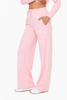 French Terry Classic Crewneck Pant set | Candy Pink