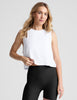 Featherweight Minimal Cropped Tank | White