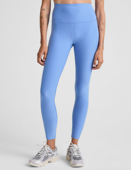 Spacedye Caught In The Midi High Waisted Legging | Flower Blue Heather