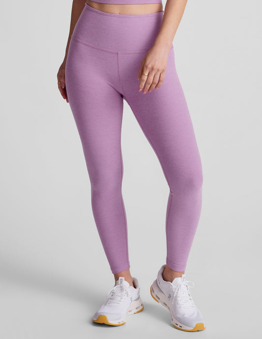 Spacedye Caught In The Midi High Waisted Legging | Lilac Petal Heather