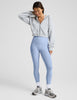 Spacedye Caught In The Midi High Waisted Legging | Pastel Periwinkle Heather