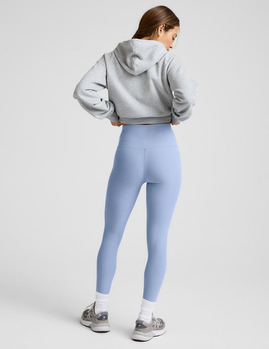 Spacedye Caught In The Midi High Waisted Legging | Pastel Periwinkle Heather