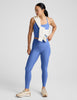 Spacedye Caught In The Midi High Waisted Legging | Wild Blue Flower