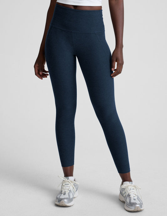Spacedye Out Of Pocket High Waisted Midi Legging | Nocturnal Navy