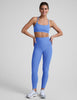 Spacedye Out Of Pocket High Waisted Midi Legging | Wild Flower Blue