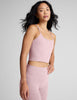 Spacedye Slim Racerback Cropped Tank | Blush Blooms Heather