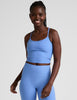 Spacedye Slim Racerback Cropped Tank | Flower Blue Heather