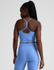 Spacedye Slim Racerback Cropped Tank | Flower Blue Heather