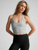 Spacedye On The Up Cropped Tank | Silver Mist