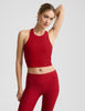 Spacedye High Neck Cropped Tank | Holly Red