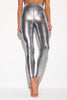 High Gloss Lotus Legging | Chrome