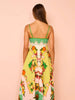 Tropical Print Maxi Swing Beach Dress