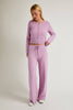 Button Up Cardigan with Wide Leg Pants (Set) | Mauve