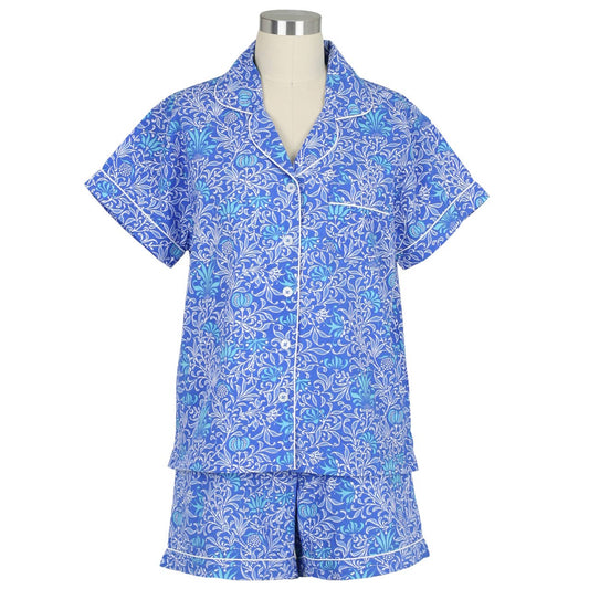 Floral Short Sleeve Shorty Pajamas