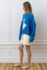 Animal Intarsia Cozy Knit Pullover | Sky Blue