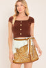 Printed Woven Skort | Ivory