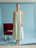 Spaghetti Strap Maxi Dress | Sage Stripe