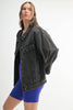 Boxy-Cut Denim Jacket | Charcoal Grey