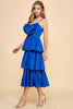 Tiered Ruffle Dress | Royal Blue