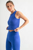 FlexForm Seamless Muscle Tank | Deep Indigo
