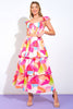 Printed Top & Skirt Set | Ivory & Pink