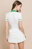 Athletic Dress | White & Green