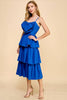 Tiered Ruffle Dress | Royal Blue