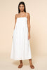 Pleated Spaghetti Straps Maxi Dress | Navy