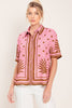 Printed Woven Top | Mauve