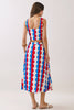 Retro Print Crop Top & Midi Skirt Set |  Red
