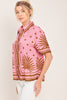 Printed Woven Top | Mauve