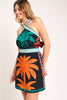 Printed Woven Mini Dress | Black Multi