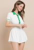 Athletic Dress | White & Green