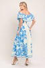 Printed Midi Dress | Off White