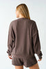 Waffle-Knit Henley Pullover | Truffle