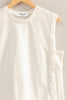 Round Neck Sleeveless Boxy Top | White