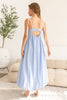 Spaghetti Strap Maxi Dress | Blue Stripe