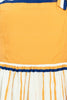 Printed woven maxi dress | Camel Stripe