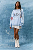 Sweatshirt with Cute Summertime Graphics on Front | Light Blue