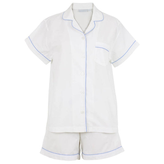 Periwinkle Short Sleeve Shorty Pajamas