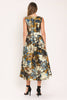 Printed Woven Midi Dress | Dijon