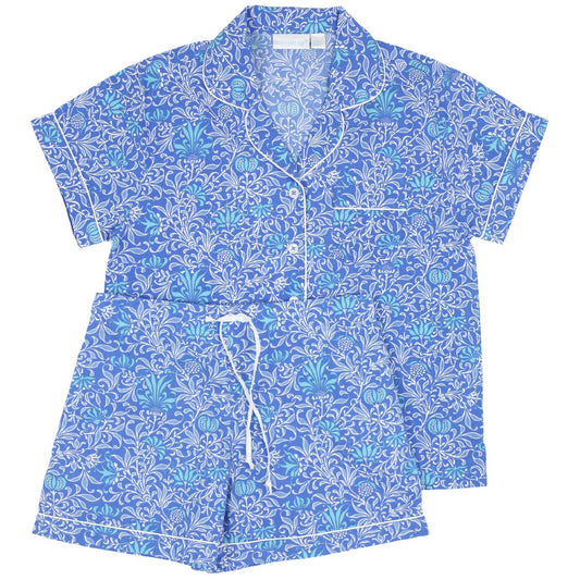 Floral Short Sleeve Shorty Pajamas