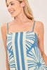 Printed Woven Maxi Dress | Washed Blue